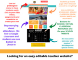 Editable Teacher Classroom Website