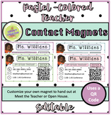 Editable Teacher Contact Magnet Template
