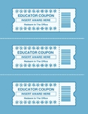 Editable Teacher Coupons: Winter Edition