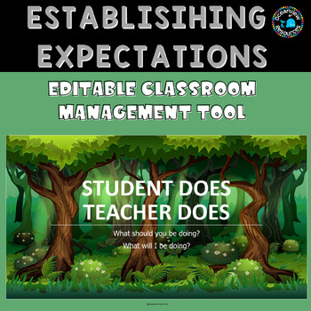 Preview of Editable Teacher Expectations PowerPoint - Classroom Management -back to school 