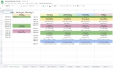 Editable- Teacher Google Sheets Planner 