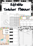 Editable Teacher Planner (2023-2024 School Year) Llama Cac