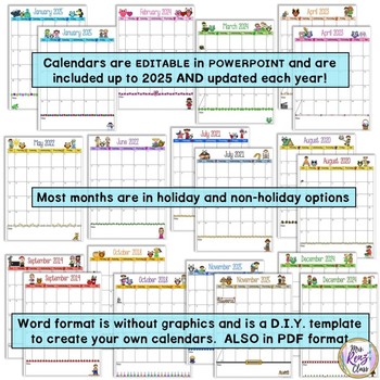 Editable PDF Teacher Binder Editable PDF Teacher Planner Plus Calendars