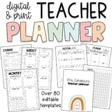 Editable Teacher Planner/ Binder | Back to School | Google