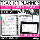 Editable Teacher Planner Binder Printable and Digital BUND