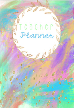 Watercolor Teacher Planner/Binder by Mrs D'Arsie | TpT