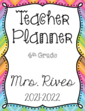 Editable Teacher Planner Cover Pages