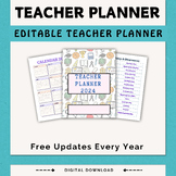 Editable Teacher Planner | Editable Digital & Printable Le
