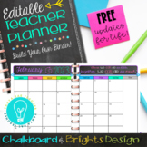 Ultimate EDITABLE Teacher Planner & Organizer - Chalkboard
