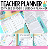 Editable Teacher Planner or Teacher Binder Templates to Re