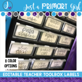 Editable Teacher Toolbox Labels