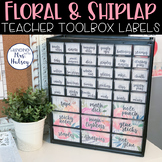 Floral Farmhouse Teacher Toolbox Labels