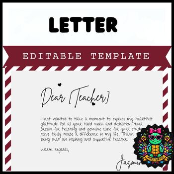 Preview of Editable Teachers Handwritten ‘Thank You’ Cards   End of year Google Letter 2024