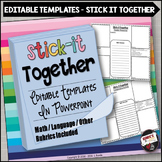 Editable Templates Collaborative Learning Activity Stick I