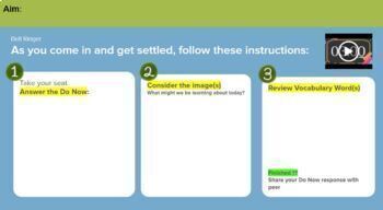 Preview of Editable Templates and Timers for Highly Effective ELA Lesson