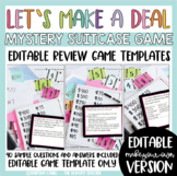 Editable Test Prep Review Game Mystery Suitcase End of Yea