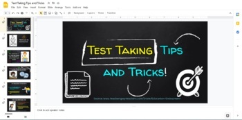 Preview of Editable: Test Taking Tips & Tricks