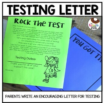 Preview of Editable Testing Letter for Parents