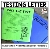 Editable Testing Letter for Parents