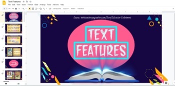 Preview of Editable: Text Features
