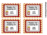 Editable Thanks for Popping in Gift Tags