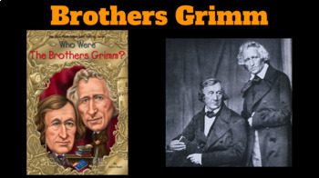 Preview of Editable "The Brothers Grimm" Introduction Mini Lesson Google Slides PowerPoint