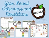 Editable Thematic Calendars and Newsletters | Blended & Di