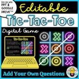 Editable Tic-Tac-Toe Digital Game Templates: Works with al