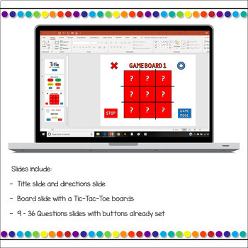 Tic Tac Toe Review (Google Slides Game Template) – Roombop