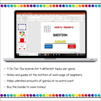 Super Tic-Tac-Toe for Google Slides - Video Conference Friendly!