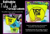Editable Tidy Tub Labels