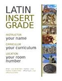 Editable Title Page for Latin Notes