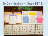 Editable | To Do List DIY Kit | Chore and Routine Chart for kids