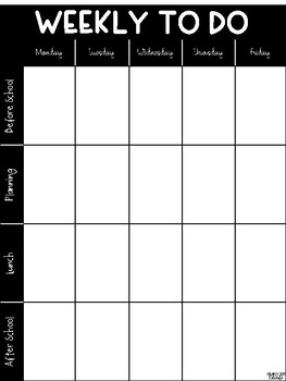 Editable To Do Lists by Organize and Educate | TPT