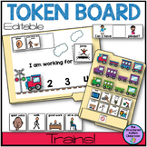 Editable Token Board "Trains" for Autism and Special Educa