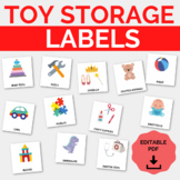 Editable Toy Storage Labels I Printable Toy Bin Storage Labels