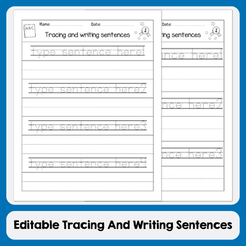 sentence writing worksheets kindergarten teaching resources tpt
