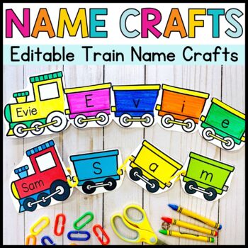 Preview of Editable Train Name Crafts
