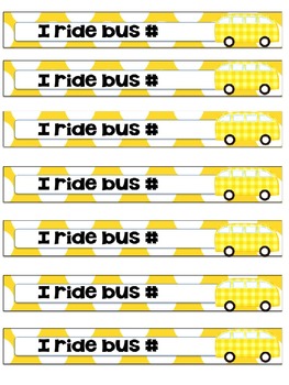 Editable Transportation Tags by Miss Nelson | Teachers Pay Teachers