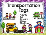 Editable Transportation Tags - How do we get home?