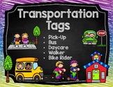 Editable Transportation tags - how do we get home?
