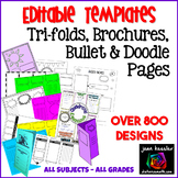 Brochure Templates Trifold Organizers Doodle Pages plus Di