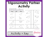 Trigonometry (SOH CAH TOA) Partner Practice with KEY