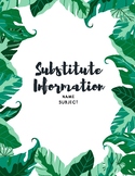 Editable Tropical Leaf Sub Folder