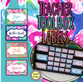 Editable Tropical Teacher's Toolbox Labels