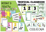 Editable Tropical Theme Classroom Decor - A Growing Bundle!