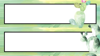 Preview of Editable Tropical Water colour tote tray labels