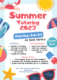 Editable Tutor Flyer - Summer Tutoring Flyer