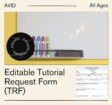 Editable Tutorial Request Form (TRF)