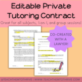 Editable Tutoring Contract Template 